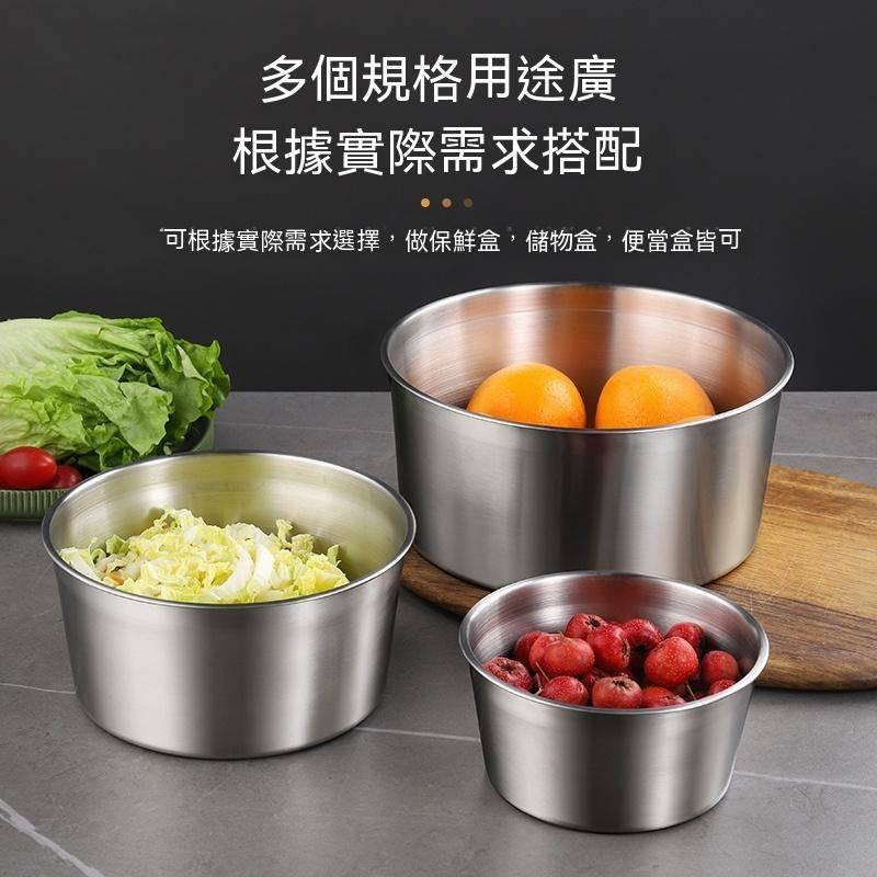 Cheerfulsprouts食品級保鮮盒304不鏽鋼316不銹鋼圓形密封碗帶蓋飯盒冰箱收納便當盒大容量-細節圖3