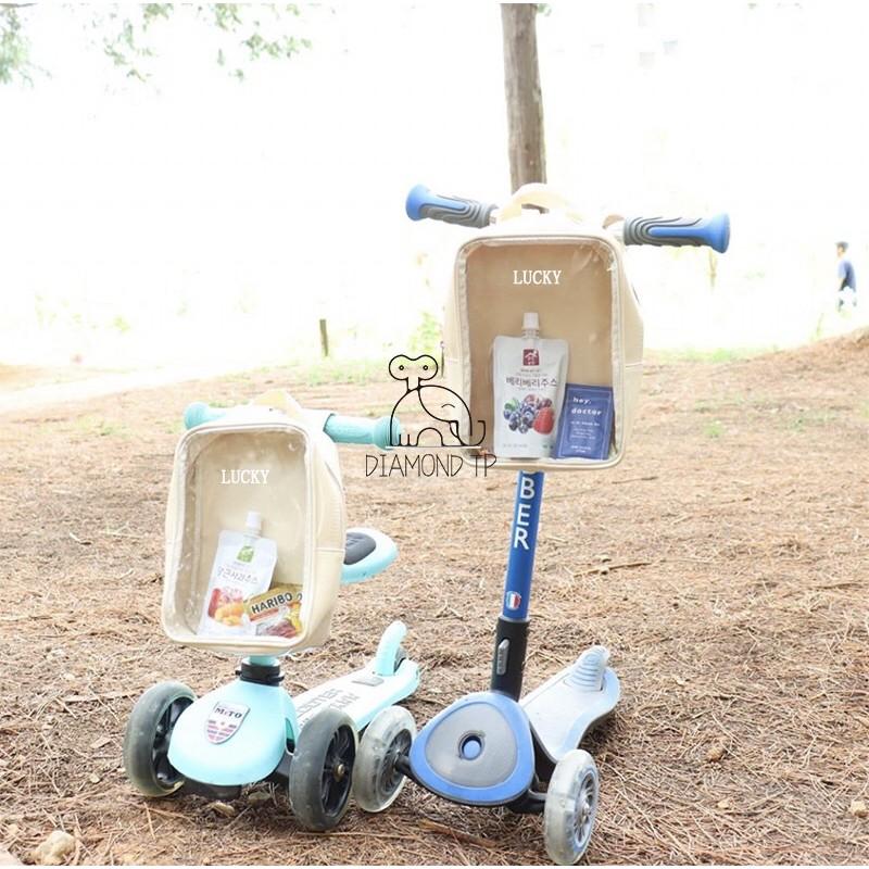 Cheerfulsprouts INS韓風透明包包掛包拎包小推車掛包街拍可愛手提包玩具包-細節圖3