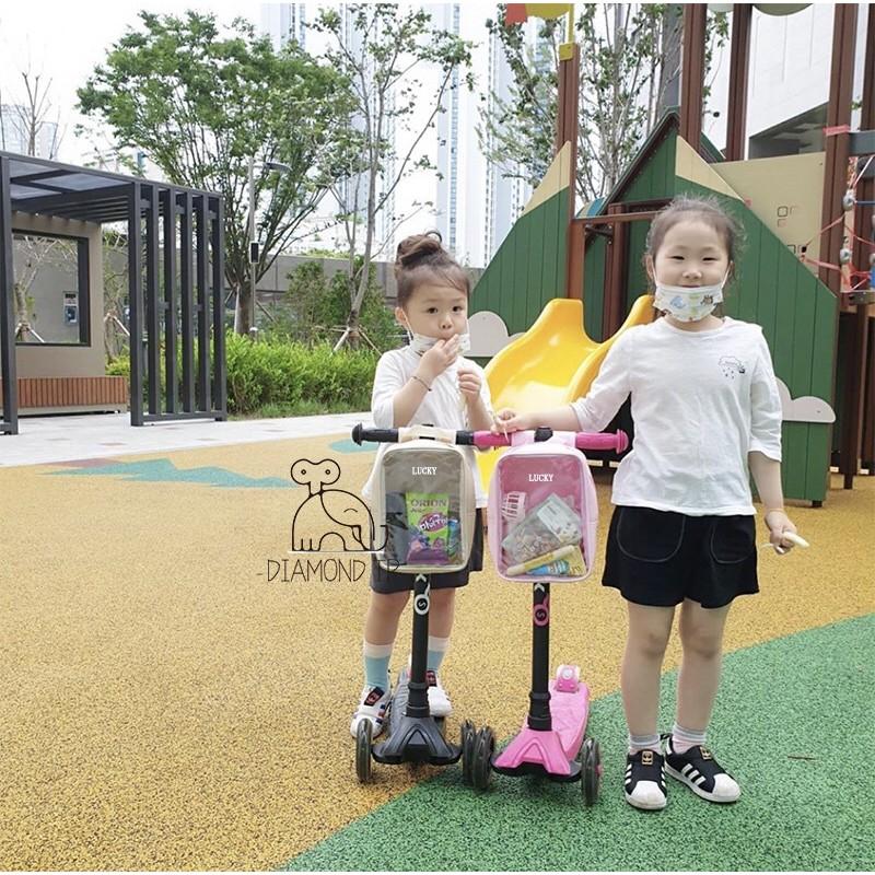 Cheerfulsprouts INS韓風透明包包掛包拎包小推車掛包街拍可愛手提包玩具包-細節圖7