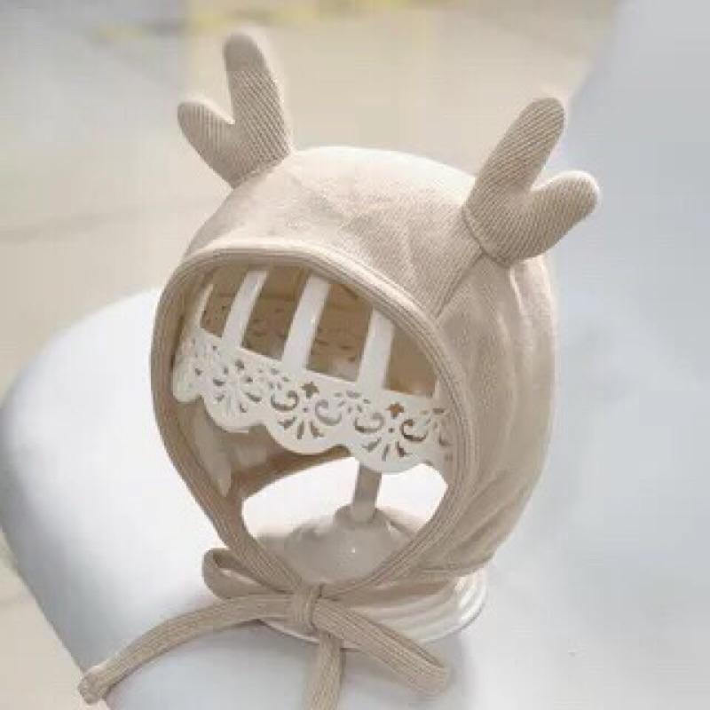 Cheerfulsprouts台灣出貨2022新款嬰幼兒帽子春秋冬季寶寶包頭帽可愛超萌秋冬幼兒護耳胎帽女寶寶宮廷帽-細節圖3