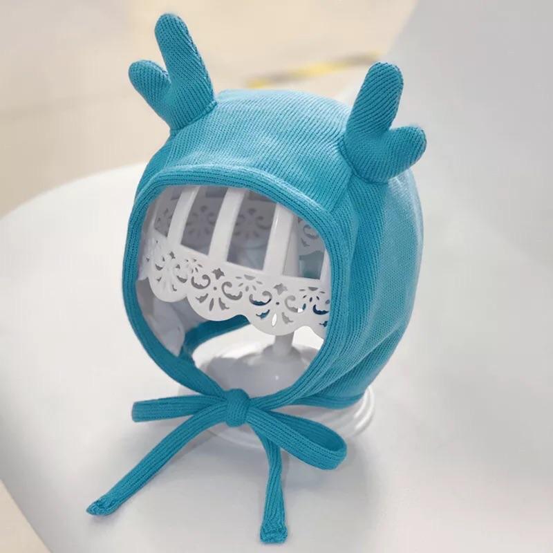 Cheerfulsprouts台灣出貨2022新款嬰幼兒帽子春秋冬季寶寶包頭帽可愛超萌秋冬幼兒護耳胎帽女寶寶宮廷帽-細節圖4