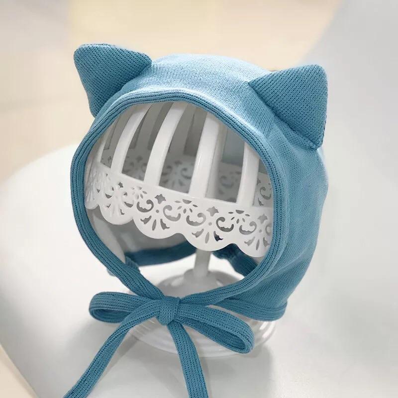 Cheerfulsprouts台灣出貨2022新款嬰幼兒帽子春秋冬季寶寶包頭帽可愛超萌秋冬幼兒護耳胎帽女寶寶宮廷帽-細節圖7