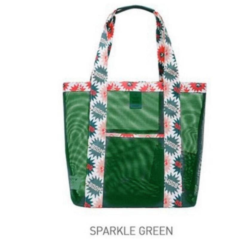 戶外旅行收納袋沙灘網袋單肩大容量沙灘包衣服收納包-細節圖8