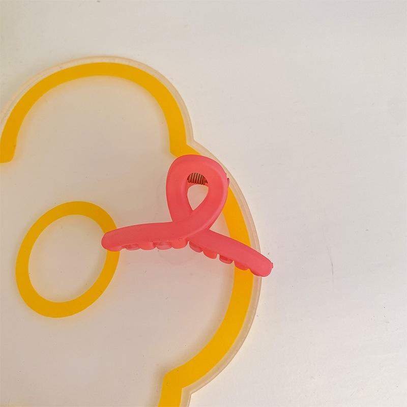 Cheerfulsprouts新款韓國彩色磨砂啞光兒童發爪小清新糖果色女童後腦勺鯊魚抓夾-細節圖7