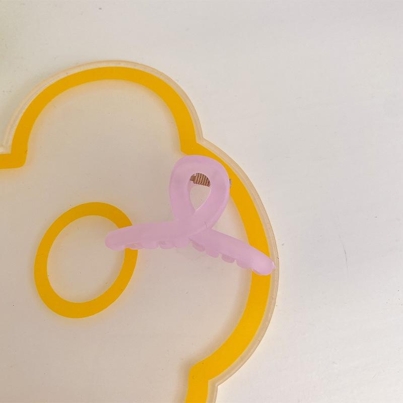 Cheerfulsprouts新款韓國彩色磨砂啞光兒童發爪小清新糖果色女童後腦勺鯊魚抓夾-細節圖8