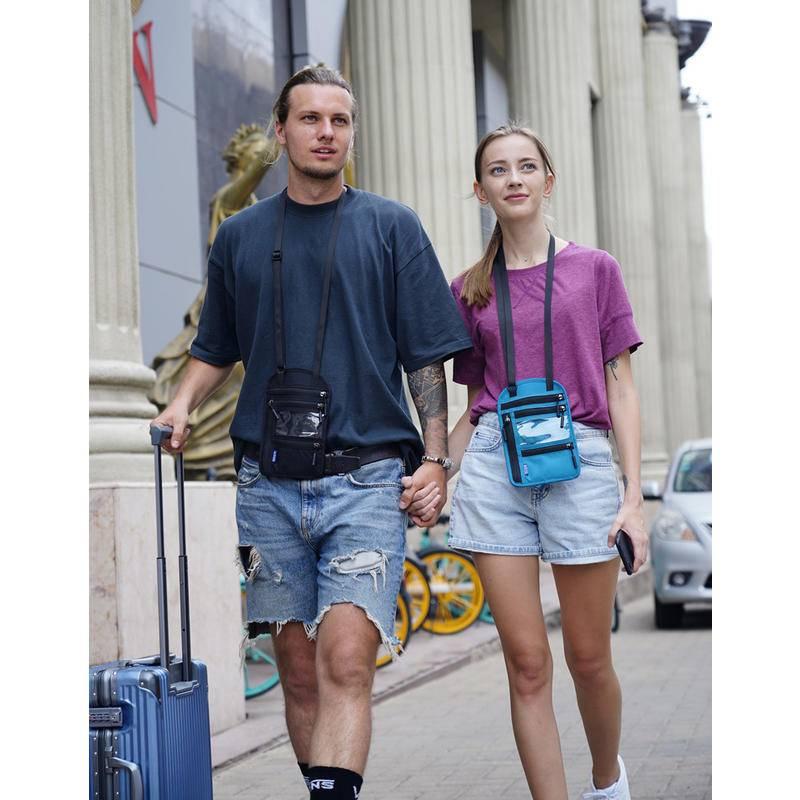 掛脖護照包💥 護照套  護照收納包 護照夾 旅行證件包 票出國 出差 旅行整理袋票據夾 證件包 機票夾 護照收納-細節圖7