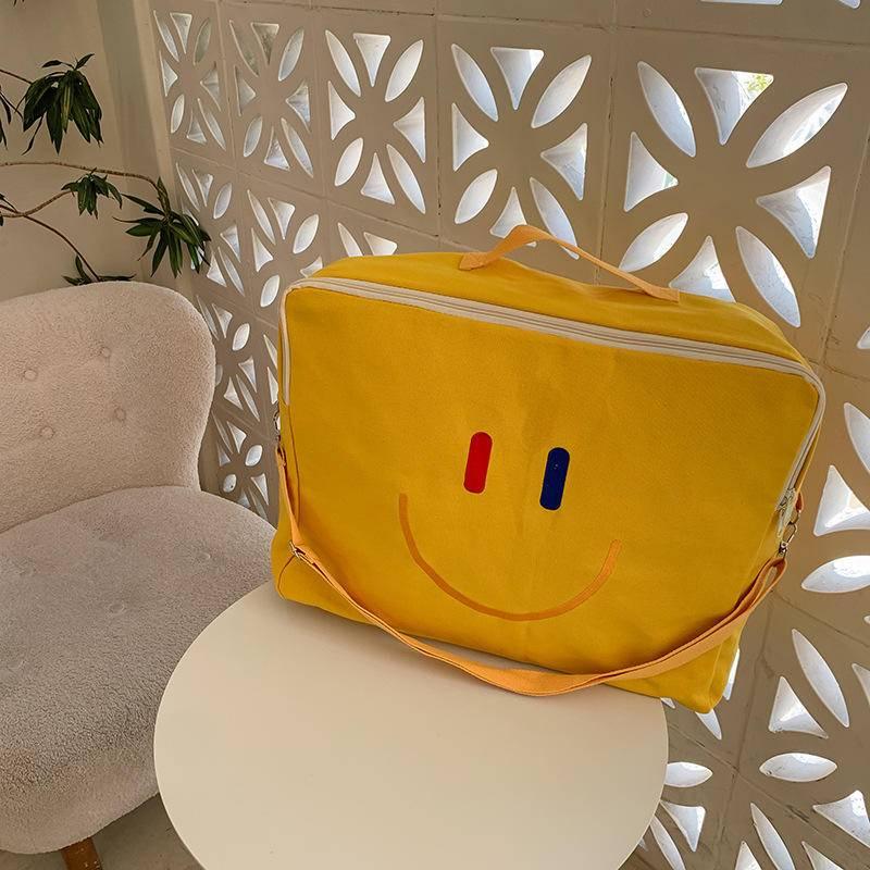 簡約加厚帆布質感雜物收納袋 衣服整理收納袋 旅行袋 置物袋 北歐收納 日系簡約風格收納 拉鍊袋 棉布袋  無印風可水洗-細節圖7