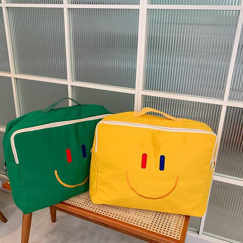 簡約加厚帆布質感雜物收納袋 衣服整理收納袋 旅行袋 置物袋 北歐收納 日系簡約風格收納 拉鍊袋 棉布袋  無印風可水洗-細節圖9