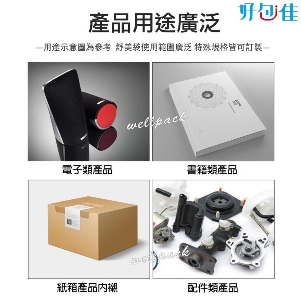 【好包佳】舒美袋 100入 珍珠棉袋 泡棉袋 珍珠棉 舒美布 緩衝包材 防刮防震 台灣製 可訂製規格!!-細節圖2