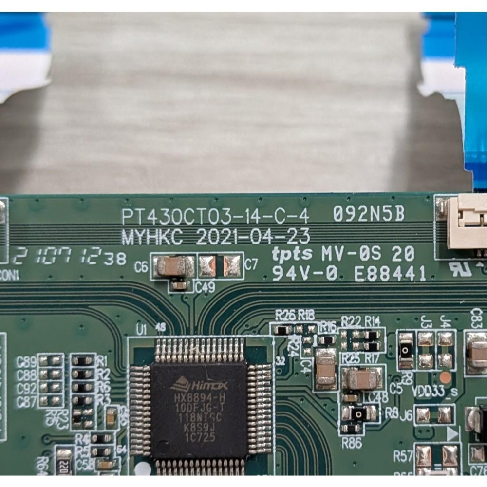 原廠 PANASONIC 國際 TH-43J500W 邏輯板 PT430CT03-14-C-4 拆機良品-細節圖2