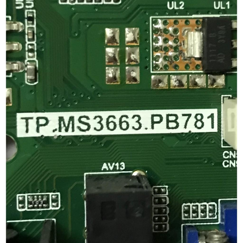 原廠 TECO 東元 TL32K3TRE 主機板 TP.MS3663.PB781 拆機良品-細節圖2