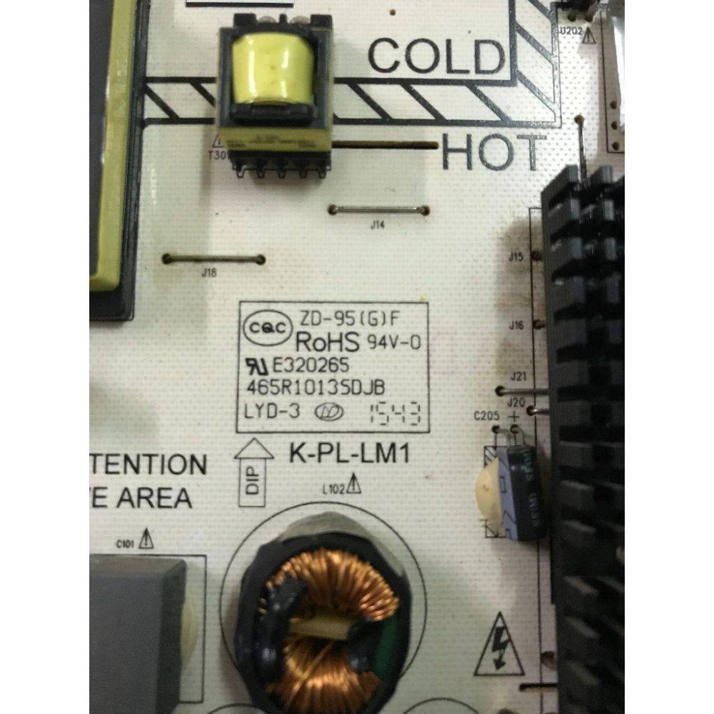 台灣原廠 TECO 東元 TL55A1TRE 主機板、電源板、邏輯板 拆機良品-細節圖4