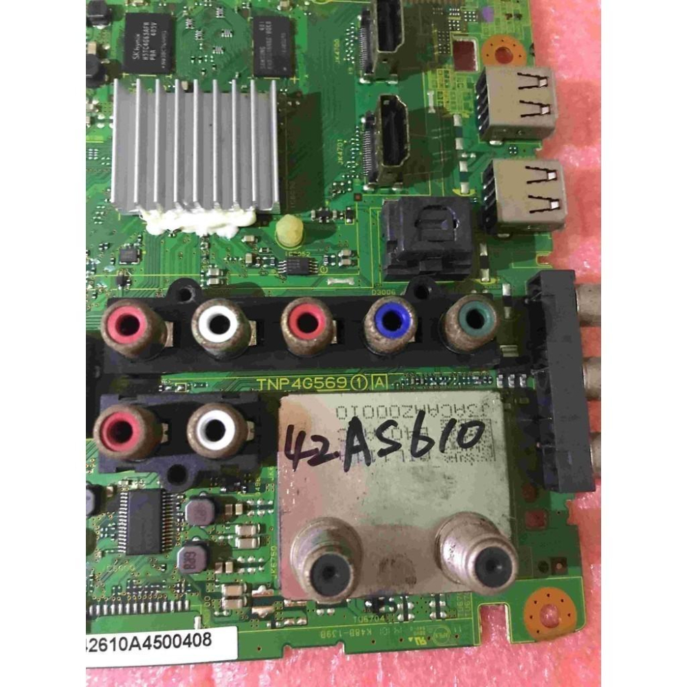 台灣原廠 PANASONIC 國際 電視型號 TH-42AS610W 主機板 TNP4G569  拆機良品-細節圖2