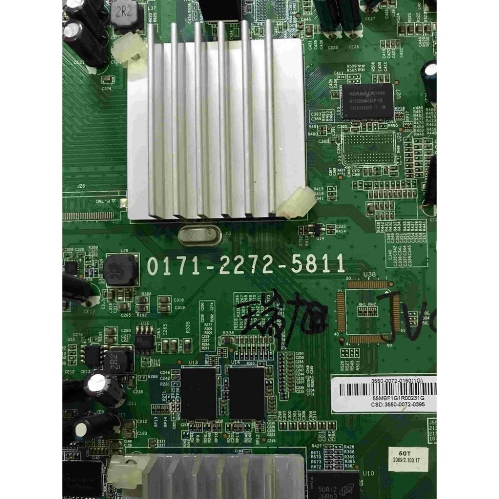 台灣原廠 JVC 瑞旭 50U 主機板 0171-2272-5811  拆機良品-細節圖2