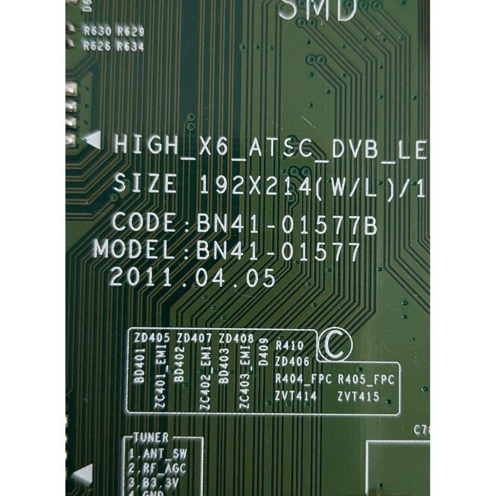SAMSUNG 三星 UA40D5550RM 主機板 BN41-01577B 拆機良品-細節圖2