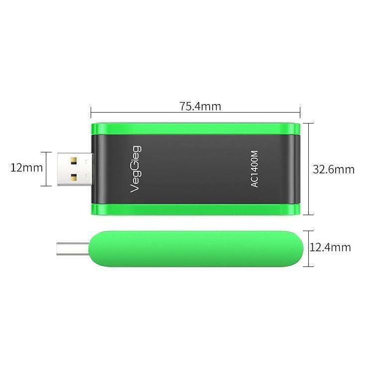 現貨1400mbps2.4+5ghz千兆發射雙頻Usb Wifi 適配器無線網卡無線Usb Wifi 適配器 Pc 網絡-細節圖7