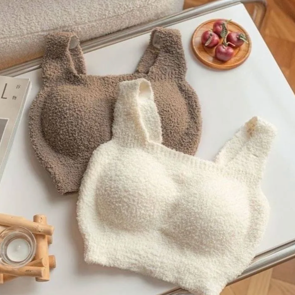 保暖背心小可愛帶胸墊內衣一體式加絨小可愛背心-細節圖2