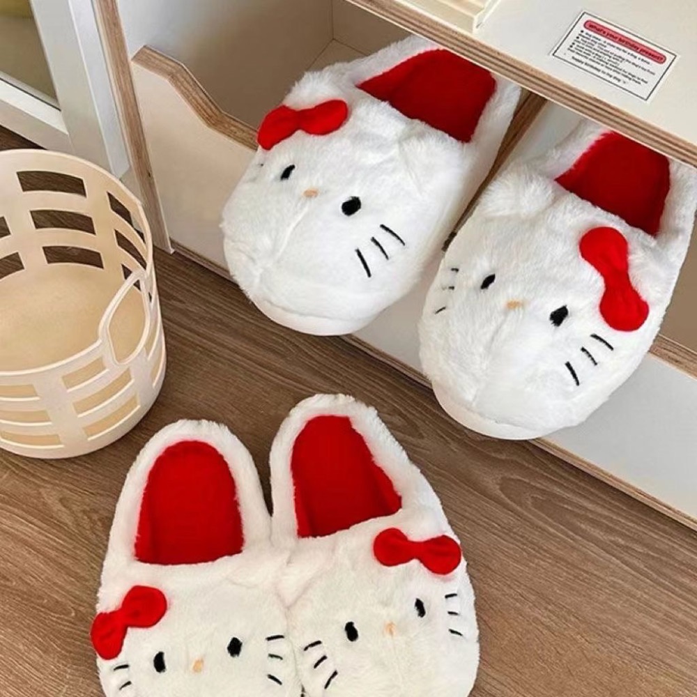 hallo kitty 可愛居家保暖棉拖鞋-細節圖5