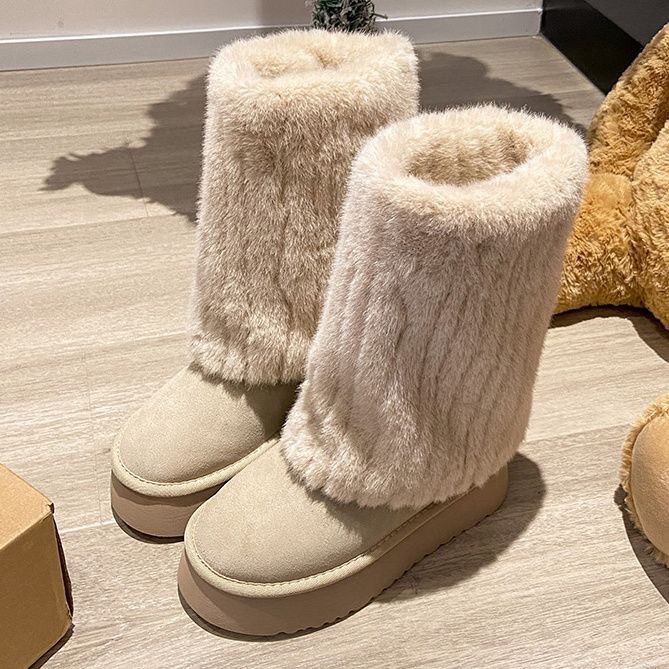 ☃️雪地中筒堆堆靴❄-細節圖3