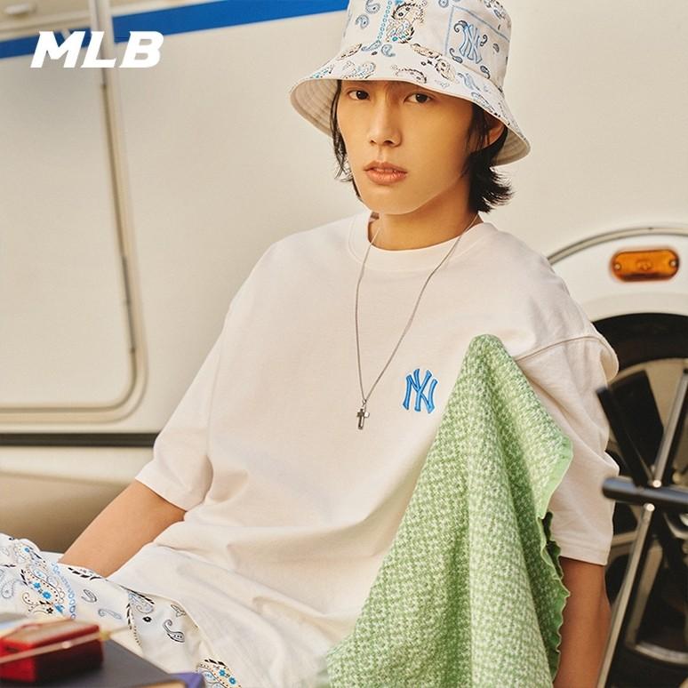 🇰🇷韓國代購 免運 MLB 後背腰果花大LOGO 短袖 T恤 NY 紐約洋基隊 3ATS520-細節圖5