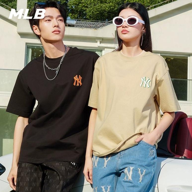 🇰🇷韓國代購 免運 MLB 24SS 短袖 T恤 虞書欣同款 老花後背印花 3ATSM04-細節圖3