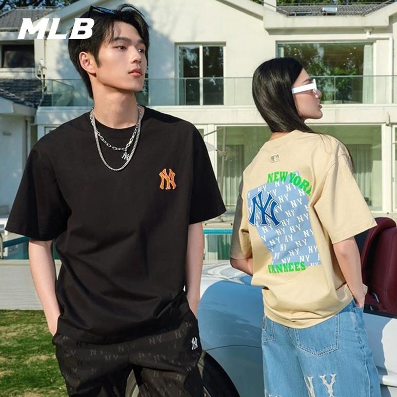 🇰🇷韓國代購 免運 MLB 24SS 短袖 T恤 虞書欣同款 老花後背印花 3ATSM04-細節圖4