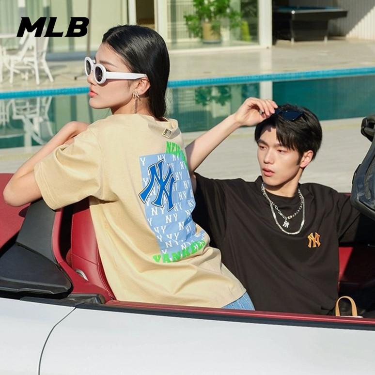 🇰🇷韓國代購 免運 MLB 24SS 短袖 T恤 虞書欣同款 老花後背印花 3ATSM04-細節圖5