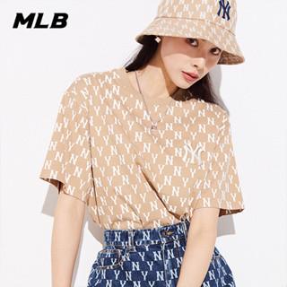 🇰🇷韓國代購 免運 MLB MONOGRAM 短袖 T恤 NY 老花滿印 紐約洋基隊 3ATSM10-細節圖8