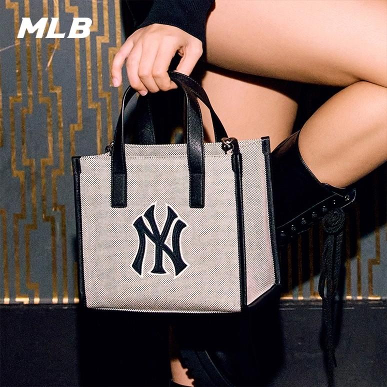🇰🇷韓國代購 免運 MLB 帆布托特包 托特包 手提包 休閒挎包 通勤包 NY 紐約洋基隊 3AORS06-細節圖2