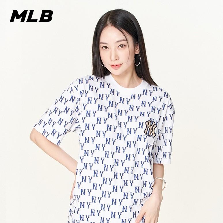 🇰🇷韓國代購 免運 MLB MONOGRAM 短袖 T恤 NY 老花滿印 虞書欣同款 紐約洋基隊 3ATSM11-細節圖5