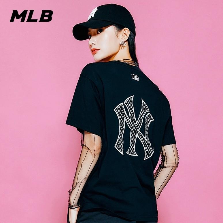 🇰🇷韓國代購 MLB 短袖 MONOGRAM系列 T恤 NY 純色 經典款 紐約洋基隊 3ATSM20-細節圖3
