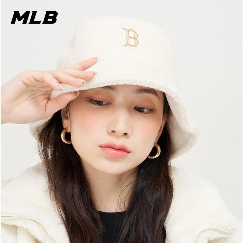 🇰🇷韓國代購 免運 MLB 23SS 漁夫帽 仿羊羔絨 毛絨漁夫帽 羊絨帽 毛帽 盆帽 3AHTF01-細節圖4