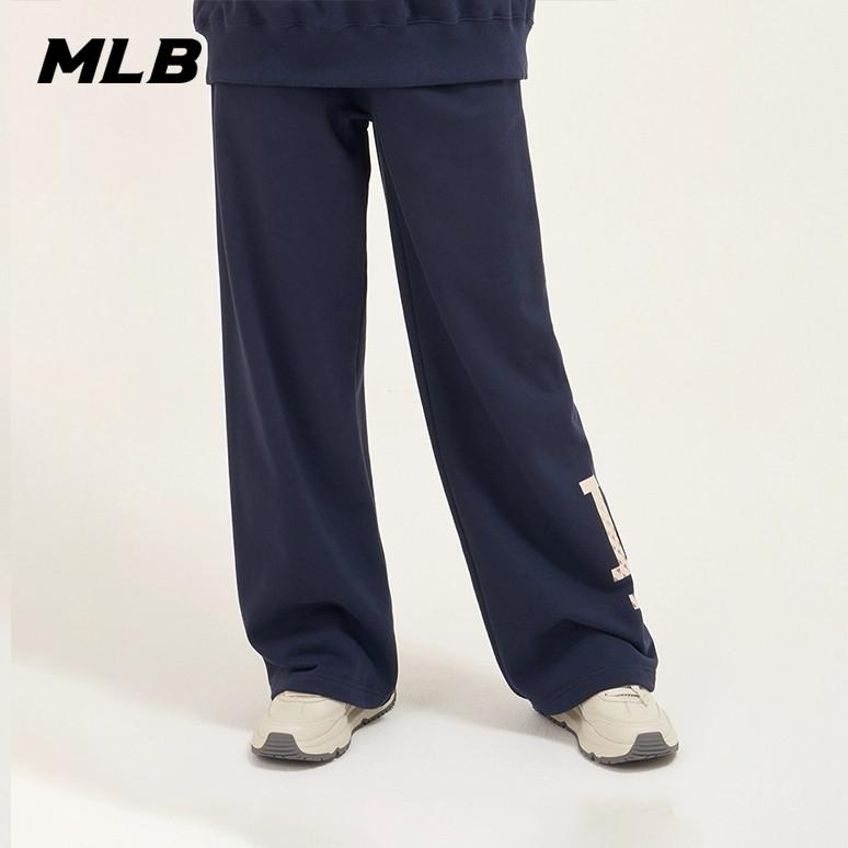 🇰🇷韓國代購 免運 MLB 長褲 23SS 運動褲 老花印花LOGO 休閒褲 NY 紐約洋基隊 情侶款 3APTM0-細節圖6