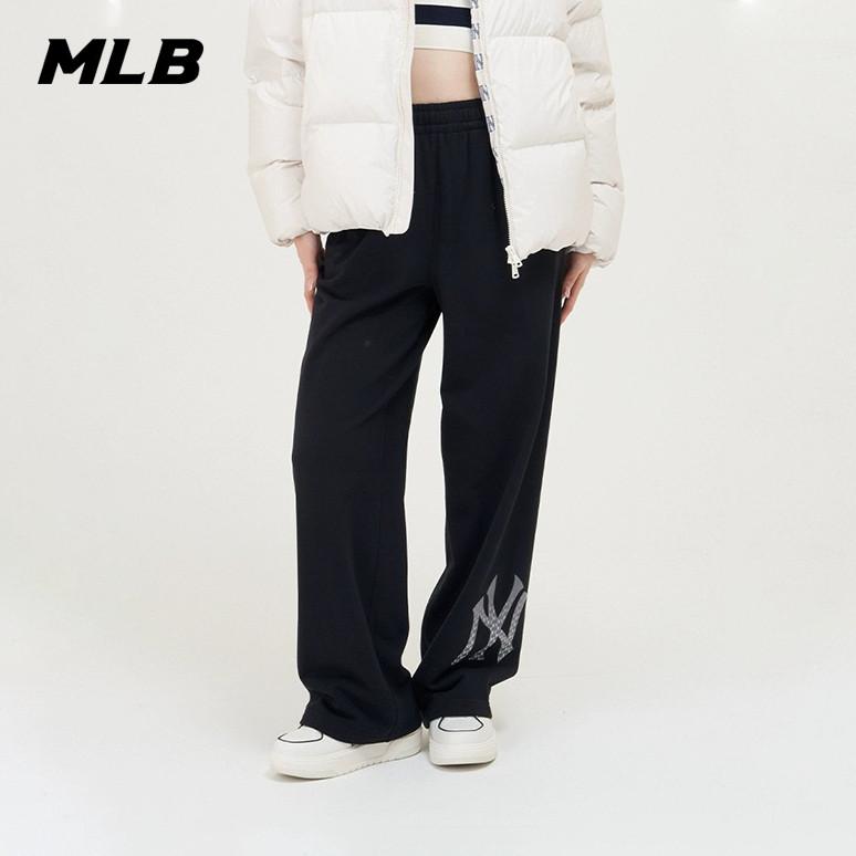 🇰🇷韓國代購 免運 MLB 長褲 23SS 運動褲 老花印花LOGO 休閒褲 NY 紐約洋基隊 情侶款 3APTM0-細節圖7