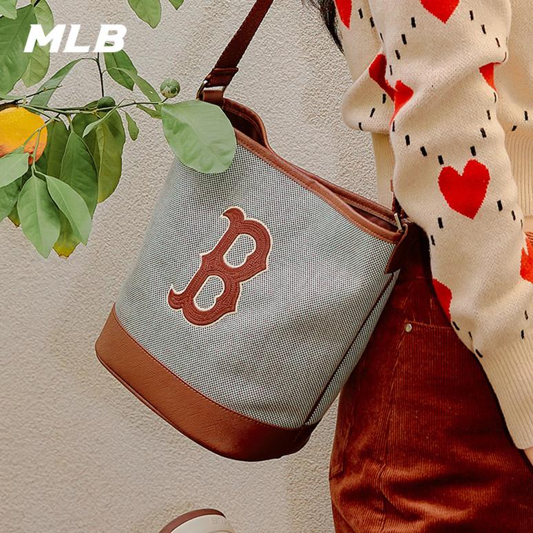 🇰🇷韓國代購 免運 MLB 水桶包 帆布托特包 側背包 托特包 斜挎包 NY 紐約洋基隊 3ABMS07-細節圖7
