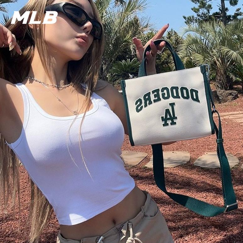 🇰🇷韓國代購 免運 MLB 托特包 23SS 手提托特包 斜挎包 側背包 學院風 NY 紐約洋基隊 3AORS08-細節圖5