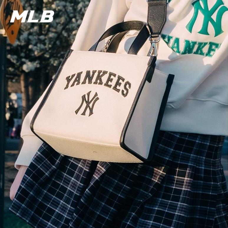 🇰🇷韓國代購 免運 MLB 托特包 23SS 手提托特包 斜挎包 側背包 學院風 NY 紐約洋基隊 3AORS08-細節圖6