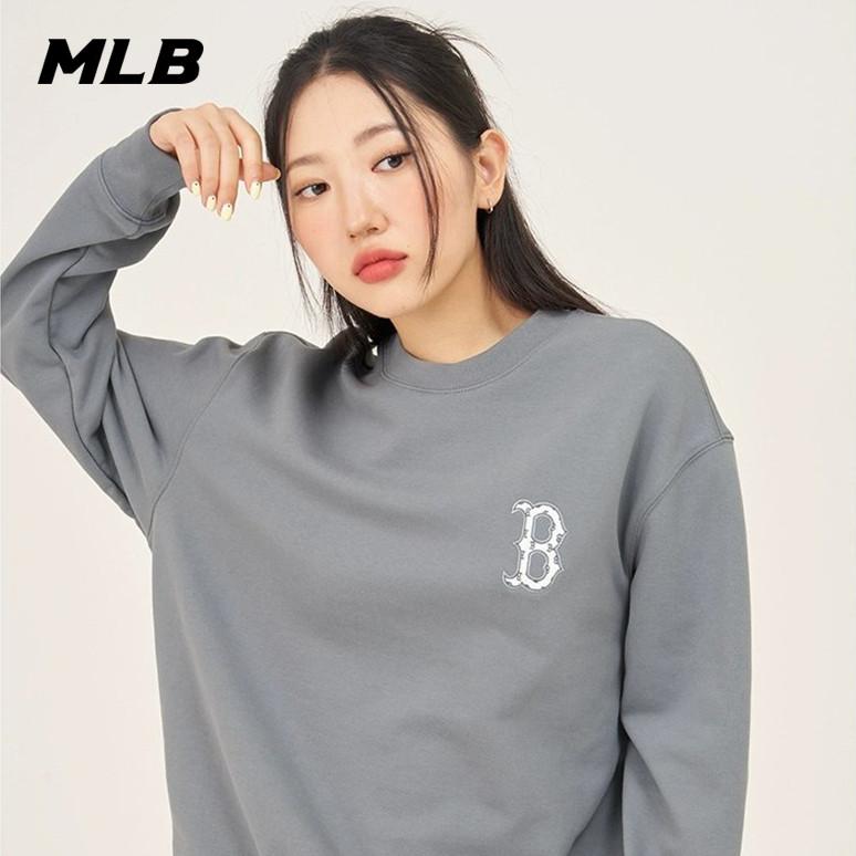🇰🇷韓國代購 免運 MLB 23SS 復古老花大logo 大學T 套頭衫 運動衫 3AMTM12-細節圖6