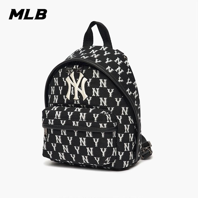 🇰🇷韓國代購 免運 MLB 老花滿印 後背包 雙肩包 背包 小包 NY 紐約洋基隊 3ABKS01-細節圖5
