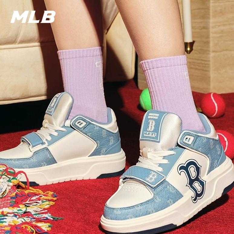 🇰🇷韓國代購 免運 MLB 老花學長鞋 板鞋 老爹鞋 23SS 虞書欣同款 休閒鞋 NY 紐約洋基隊 3ASXCDN-細節圖4