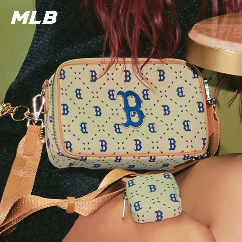 🇰🇷韓國代購 免運 MLB 23SS 復古老花 NY 相機包 子母包 斜挎包 側背包 休閒包 3ACRM01-細節圖2