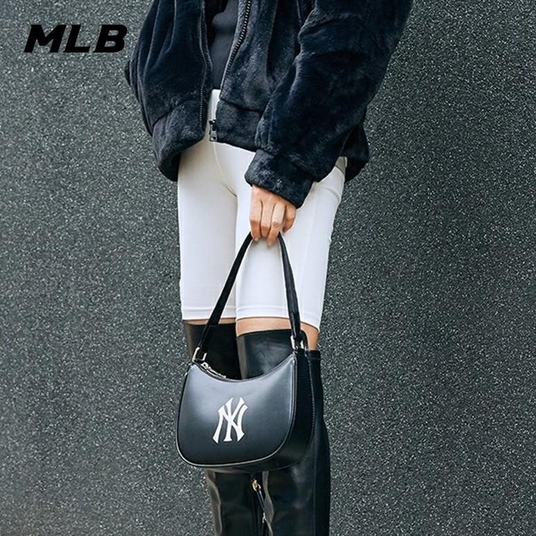 🇰🇷韓國代購 免運 MLB 腋下包 手提包 側背包 皮質 肩背包 NY 洋基隊 3ABQS05-細節圖3