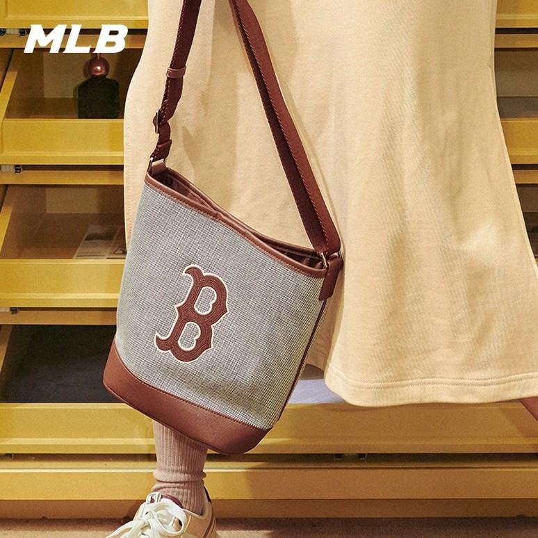 🇰🇷韓國代購 免運 MLB 水桶包 帆布托特包 側背包 手提包 托特包 斜挎包 NY 紐約洋基隊 3ABMS07-細節圖5