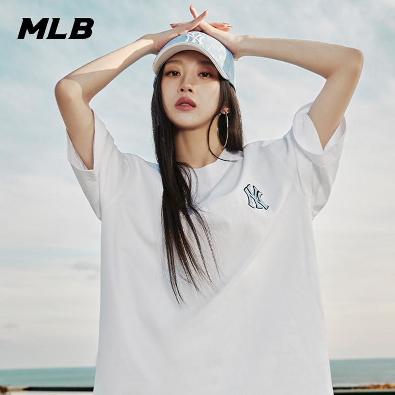 🇰🇷韓國代購 免運 MLB 短袖 24SS 老花大LOGO T恤 運動休閒 NY 紐約洋基隊 3ATSM03-細節圖3