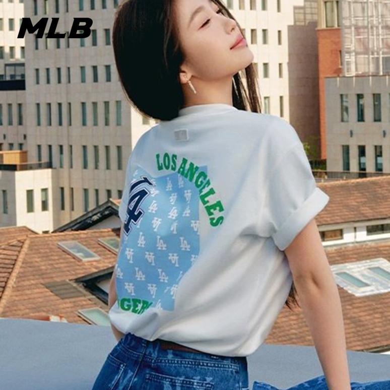 🇰🇷韓國代購 免運 MLB 24SS 短袖 T恤 虞書欣同款 老花後背印花 NY 紐約洋基隊 3ATSM04-細節圖4