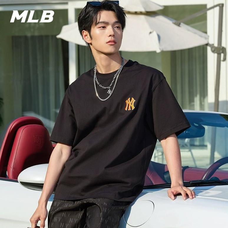 🇰🇷韓國代購 免運 MLB 24SS 短袖 T恤 虞書欣同款 老花後背印花 NY 紐約洋基隊 3ATSM04-細節圖6