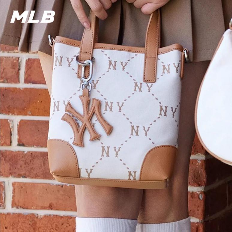 🇰🇷韓國代購 免運 MLB 24SS 斜跨包 手提包 復古老花 側背包 NY 紐約洋基隊 3ACRS05-細節圖2