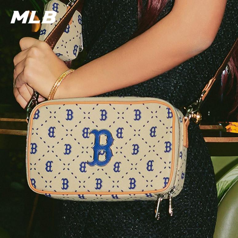 🇰🇷韓國代購 免運 MLB 23SS 相機包 復古老花 NY 紐約洋基隊 子母包 斜挎包 側背包 休閒包 3ACRM-細節圖2