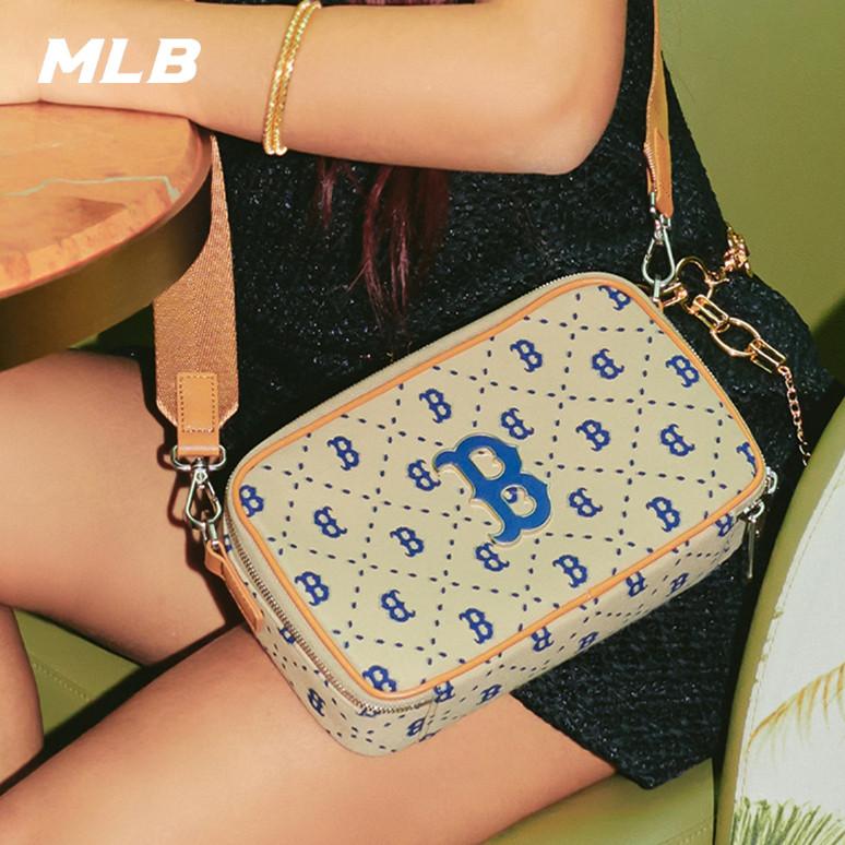 🇰🇷韓國代購 免運 MLB 23SS 相機包 復古老花 NY 紐約洋基隊 子母包 斜挎包 側背包 休閒包 3ACRM-細節圖3