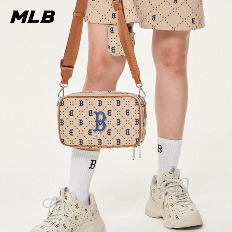 🇰🇷韓國代購 免運 MLB 23SS 相機包 復古老花 NY 紐約洋基隊 子母包 斜挎包 側背包 休閒包 3ACRM-細節圖6